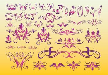 Floral Tattoo Art - vector gratuit #154987